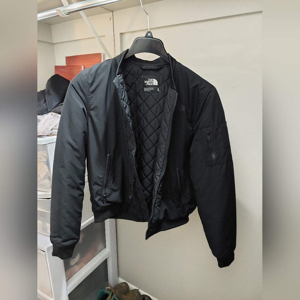 Black The North Face Bomber Jacket Size Medium